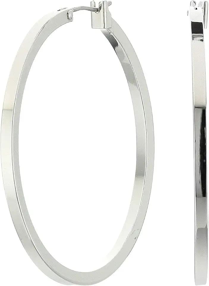 GUESS Basic Square Edge Hoop Earrings