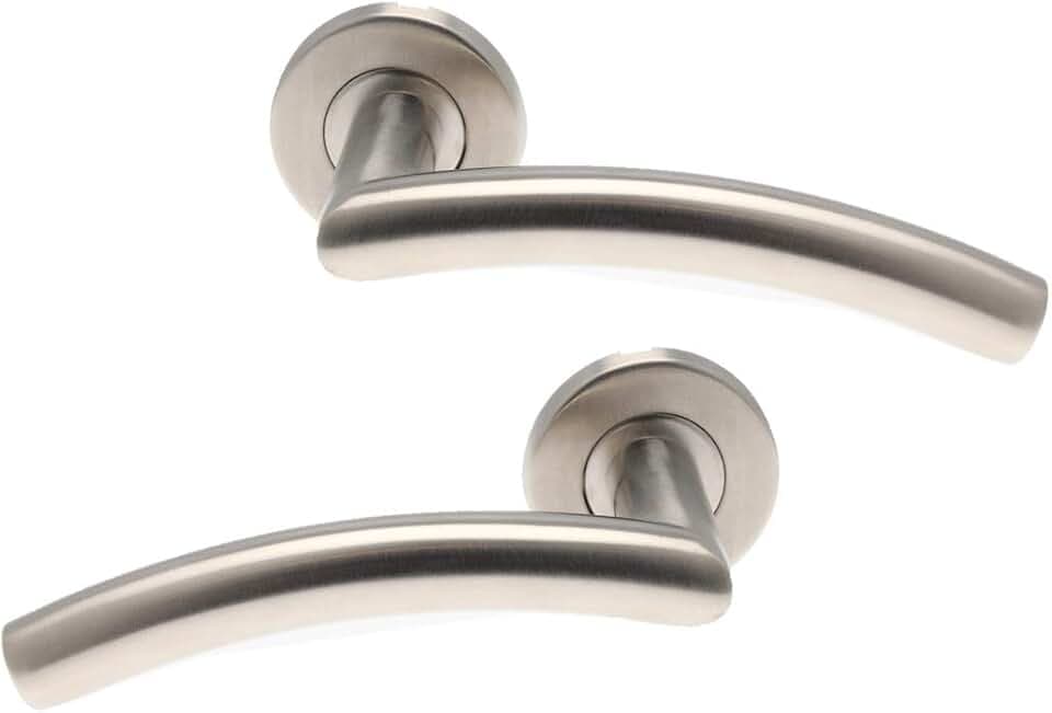 Bricard Tempo Türgriffe mit Rosette, Edelstahl, 1 Paar, 666453