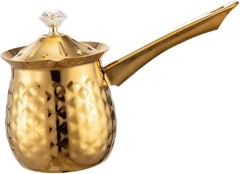 Traditionelle Türkische Kaffeekanne Cezve Für Induktion Milchwärmer Butterschmelzer 7.48X5.12X3.35 Zoll Vintage Kaffeekocher Für Zuhause Arabischer Griechischer Kaffee