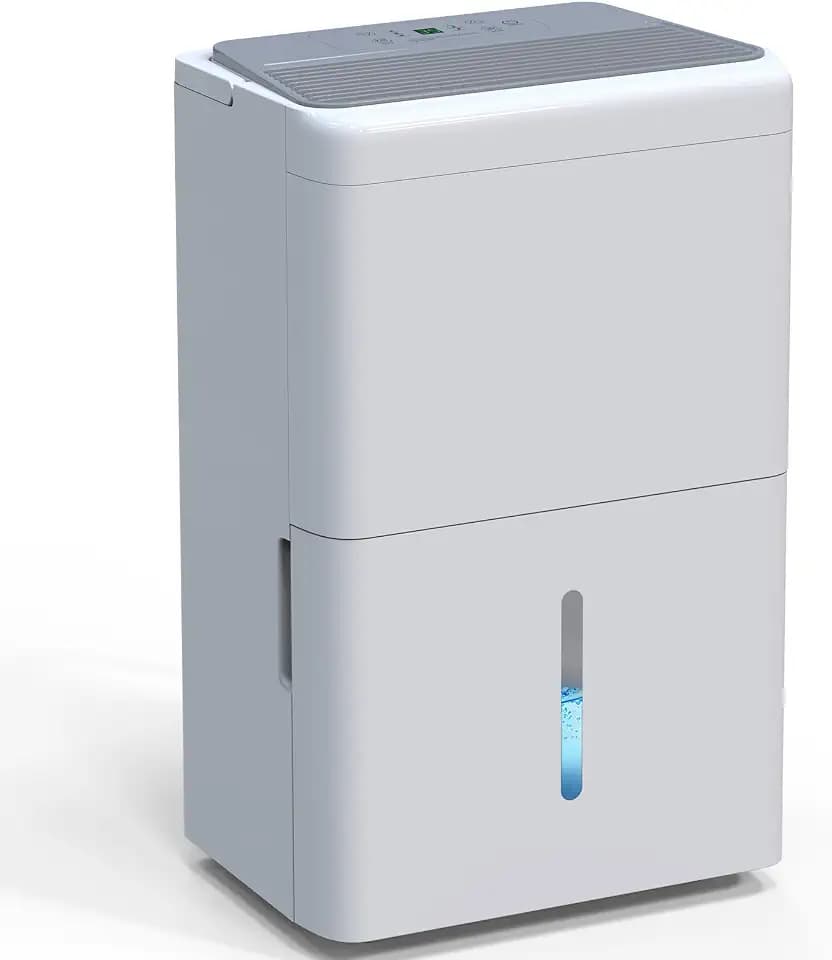 Newentor Luftentfeuchter Elektrisch 30L/Tag, Entfeuchter Elektrisch Keller 245m³/90m², Raumentfeuchter Elektrisch Leise 40dB, Mit 10 J. Gar., Ablaufschlauch, Abnehmbarem Filter, Timer