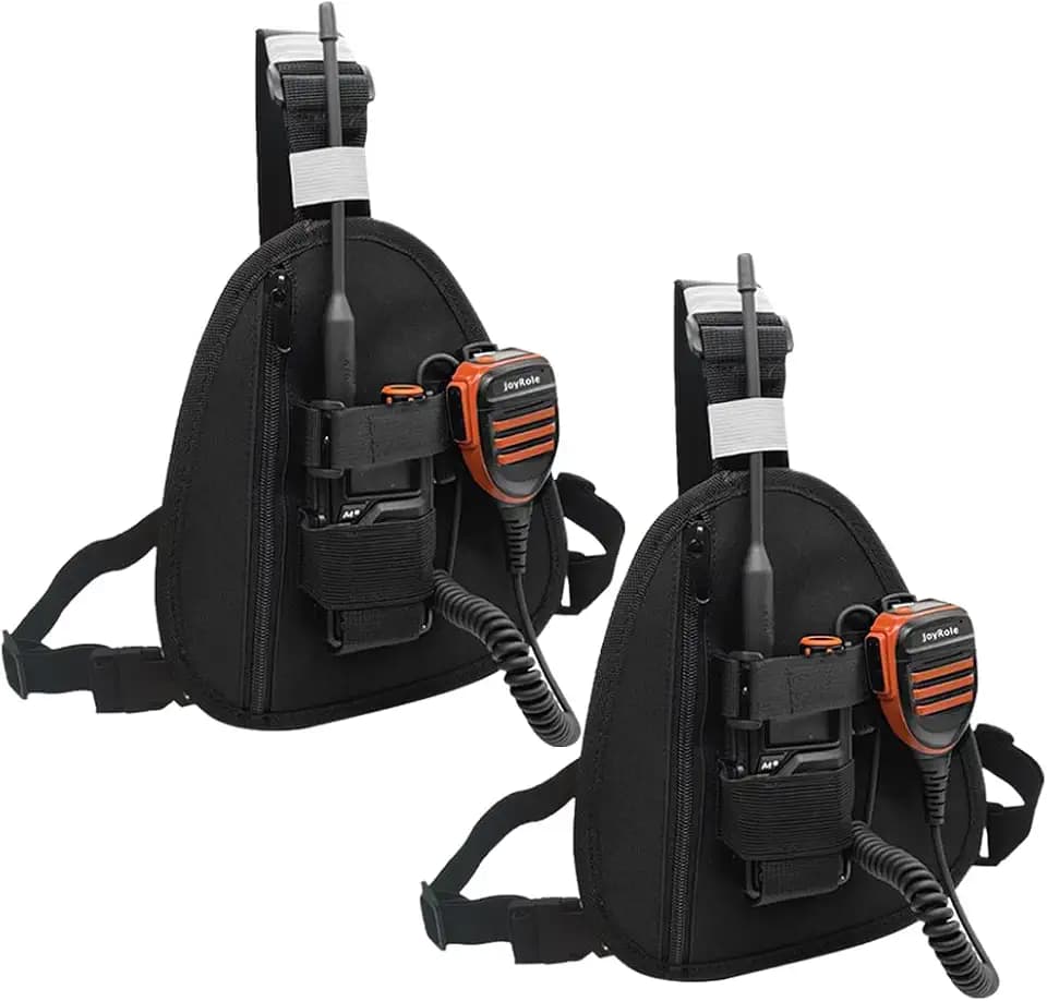 2Pack Walkie Talkie Chest Harness Shoulder Radio Holster Pack
