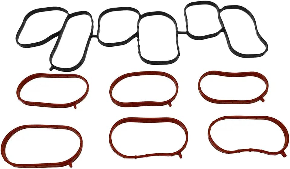 Intake Inlet Manifold Gasket Seal Upper and Lower 292153CFA1 282153CFA0 Compatible with Azera Palisade Santa Fe Cadenza Sedona So-rento Telluride