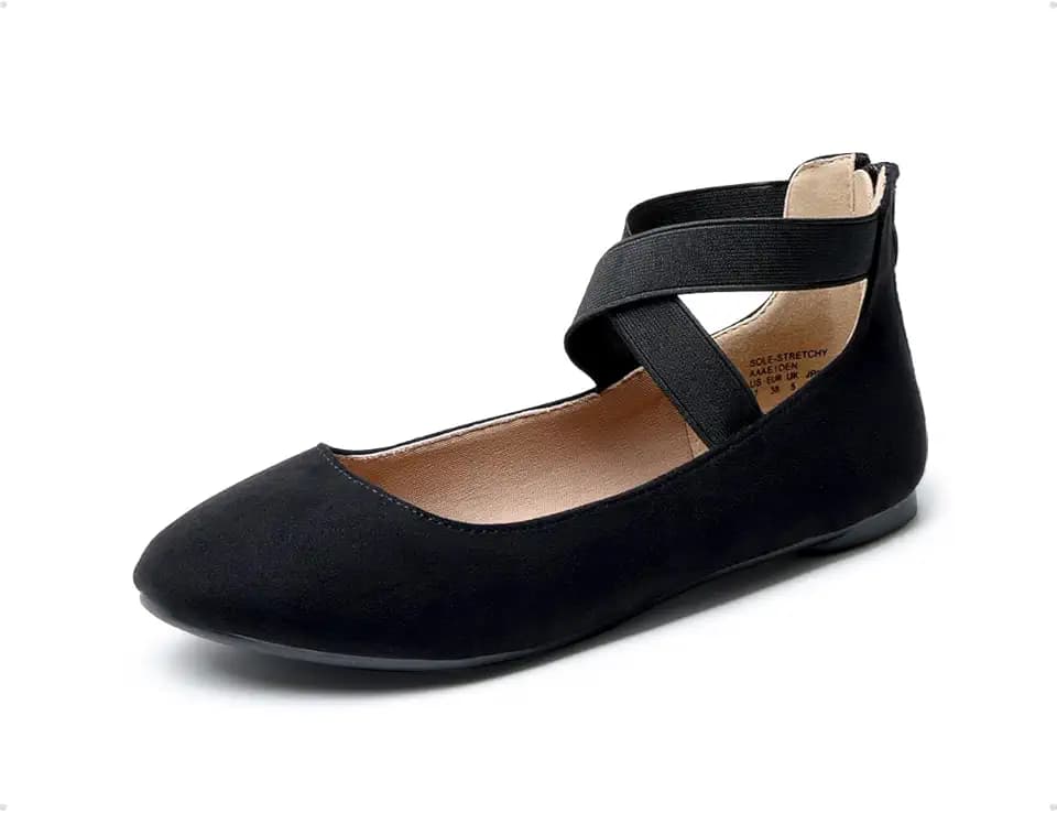 DREAM PAIRS Women's Ankle Straps Flats Shoes