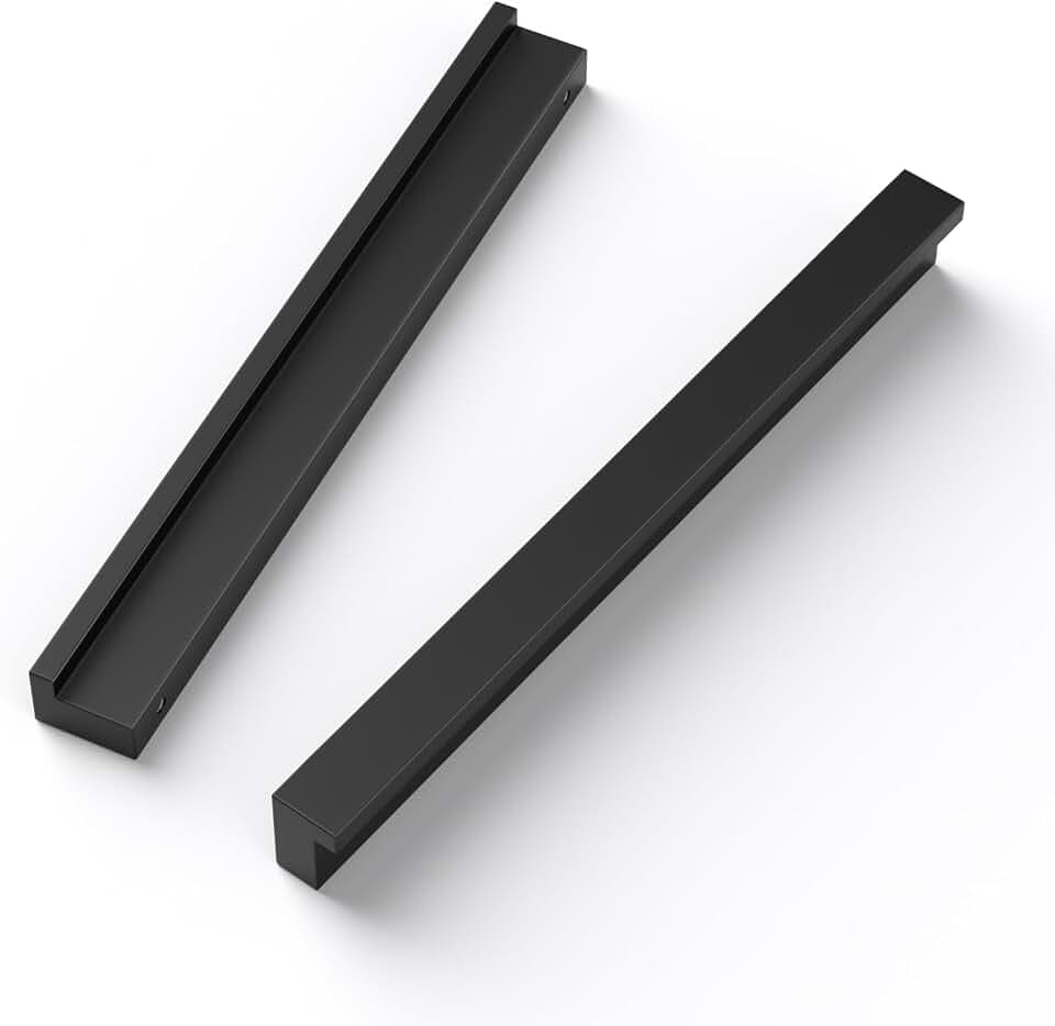 LONTAN 10 Stück Griffe Schwarz Möbelgriffe 160mm lochabstand Schrankgriffe Küchengriffe für Küchenschränke Türgriffe Küche Schubladengriff