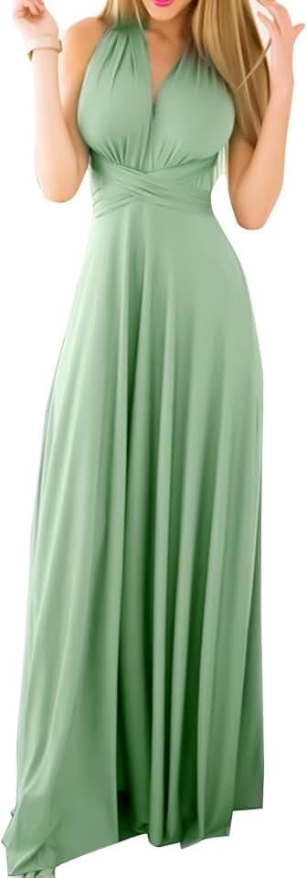 Women Transformer Multi Way Bandage Dress Convertible Bridesmaid Gown