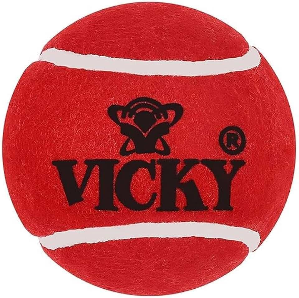 Vicky Maroon Tennis/Cricket Ball | Farbe: Rot | Größe: Einheitsgröße | Material: Gummi | Für Unisex | 6er-Pack | Schweres Mehrzweck-Design | Langlebiger Gummi