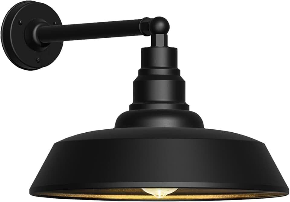 21" Large Outdoor Barn Light, Gooseneck Farmhouse Wall Fixture