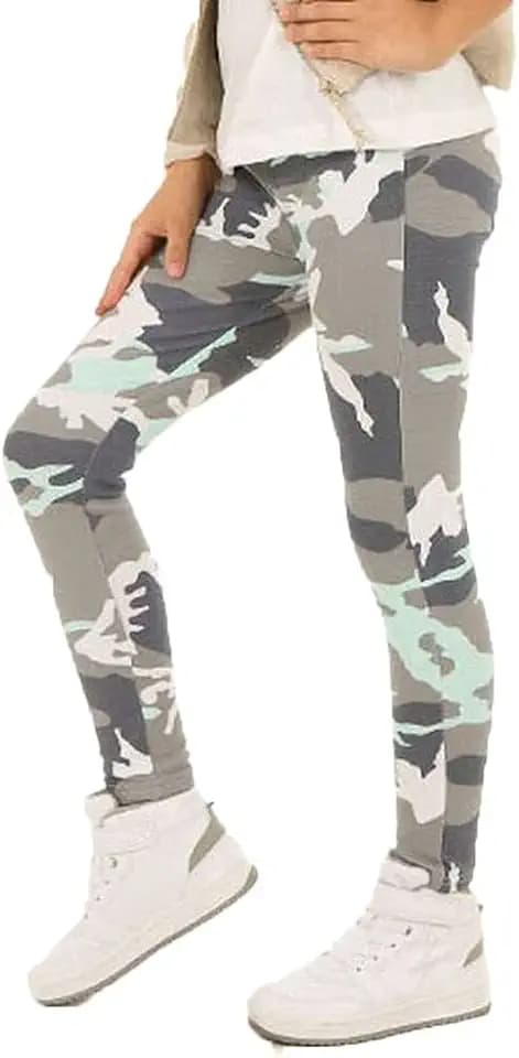 Camouflage Mädchen Leggings Leggins Hose Kinder hk262 128 Minze