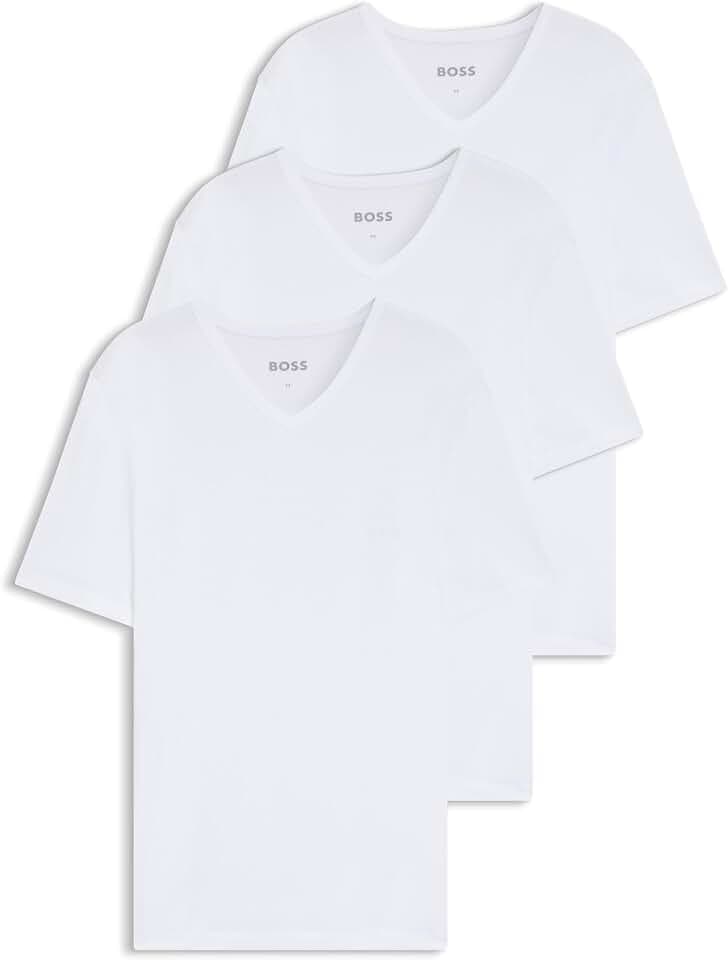 BOSS Herren T-Shirt Vn 3p Co T-Shirt (3er Pack)