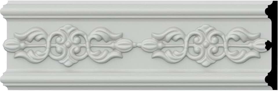 Endurathane Amber Chair Rail, 4 1/8"H x 5/8"P x 94 1/2"L, Factory Primed