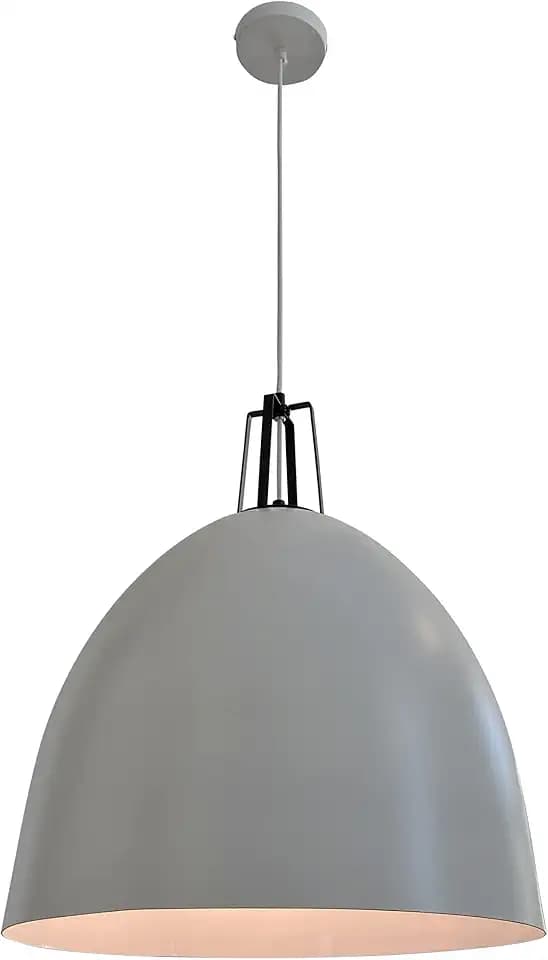 Kin 1-Light White Dome Pendant