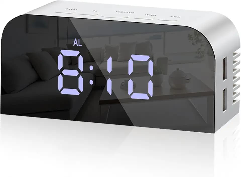 Vinabo Digitaler Batteriebetriebener Nachttischwecker