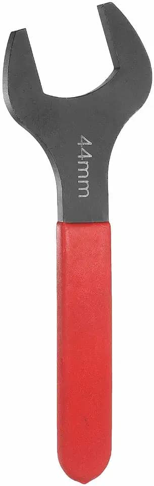 HARFINGTON Single Open End Wrench 44mm Metric 15 Degree Offset Angle U-Shaped Open Ended Spanner Small Flat Head Blackening Wrench with Red Shank for Automotive Repair Furniture Assembly