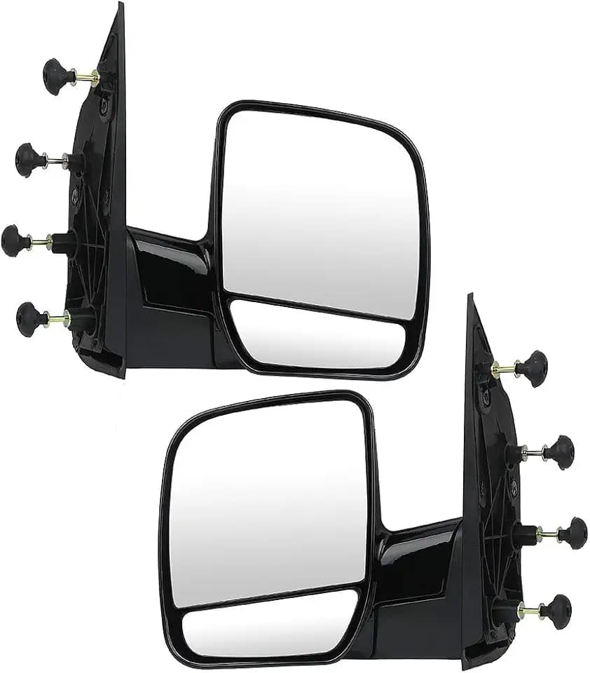 ECCPP Manual Folding Side Mirrors Compatible with 02-08 for Ford E150 Van
