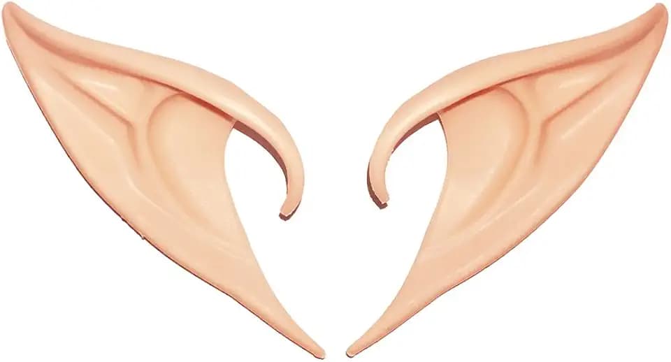 Secaden Cosplay Fairy Pixie Elf Ears Soft Pointed Ears Tips Anime Party Dress Up Costume Accessories