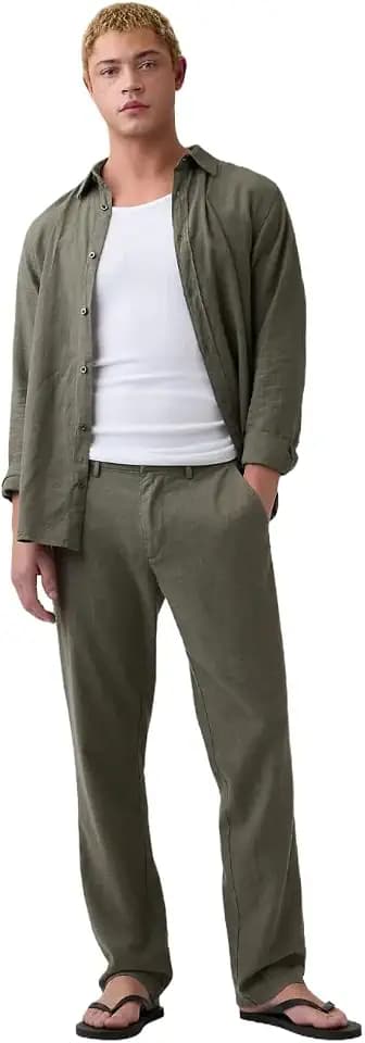 Gap Men's Linen Straight Pant