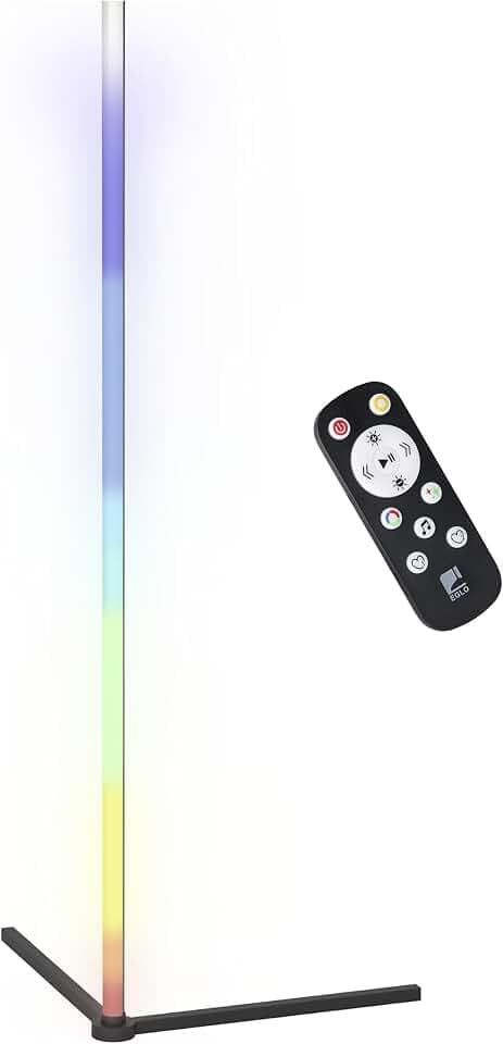 EGLO LED Eck Stehlampe RGBIC, Standleuchte mit Lichteffekten