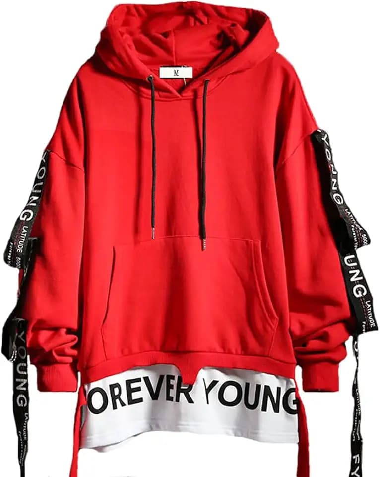 Hello MrLin Herren Techwear Streetwear Hip Hop Mode Hoodie Japanische Harajuku Outfits