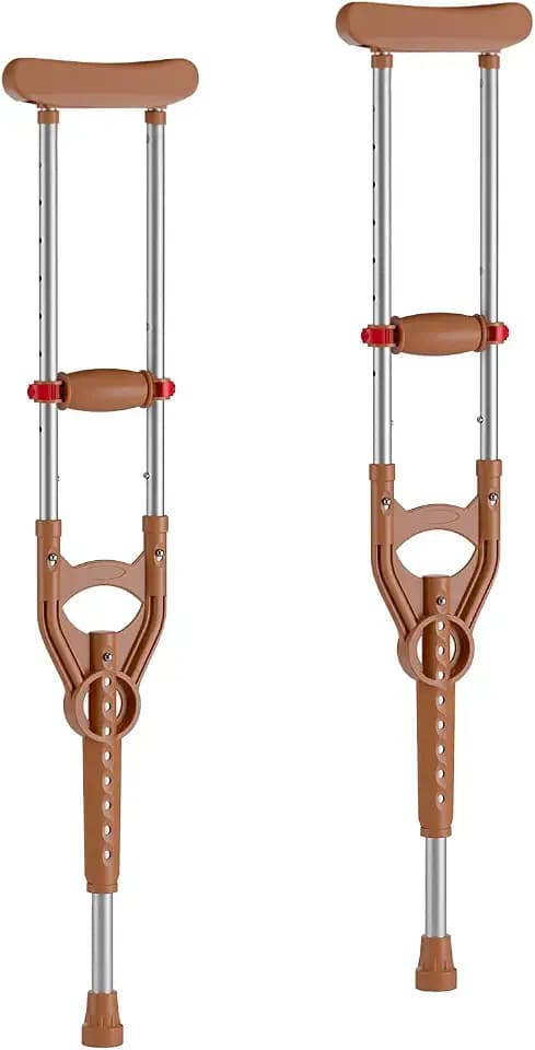 Loyoda Shock-Absorbing Under Arm Crutches for Adults & Youth 4'3" to 6'1"