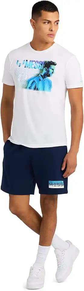 Messi Men's Tribute Tee, Short Sleeve T-Shirt, 100% Cotton