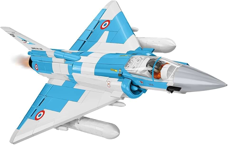 COBI Mirage 2000-5F Armed Forces Bausteine Set 494 Teile Kampfjet Modell Maßstab 1:48 Spielzeug ab 8 Jahren
