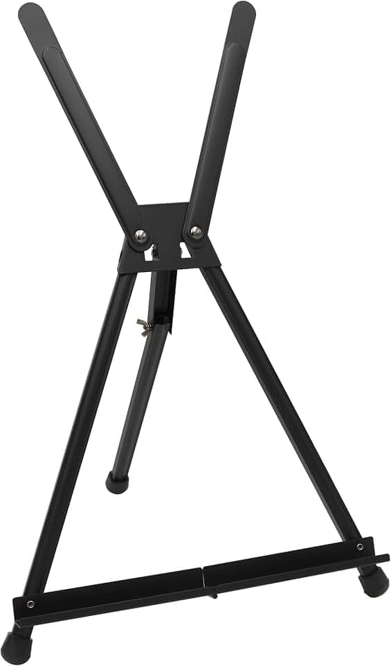 Paintersisters Display Staffelei, Tischstaffelei aus Aluminium schwarz