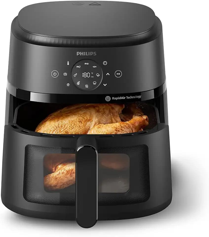 Philips Airfryer 2000 Serie Heißluftfritteuse, Schwarz, 6,2L