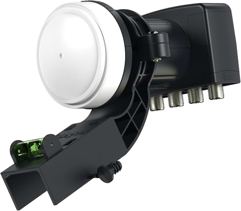 Labgear 4K Quad VK4L 4 Ausgang HD für Sky HD/Freesat HD mit Halterung, Schwarz
