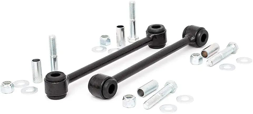Rough Country Rear Sway Bar Links for 2007-2018 Jeep Wrangler JK | 2.5-4" - 1134