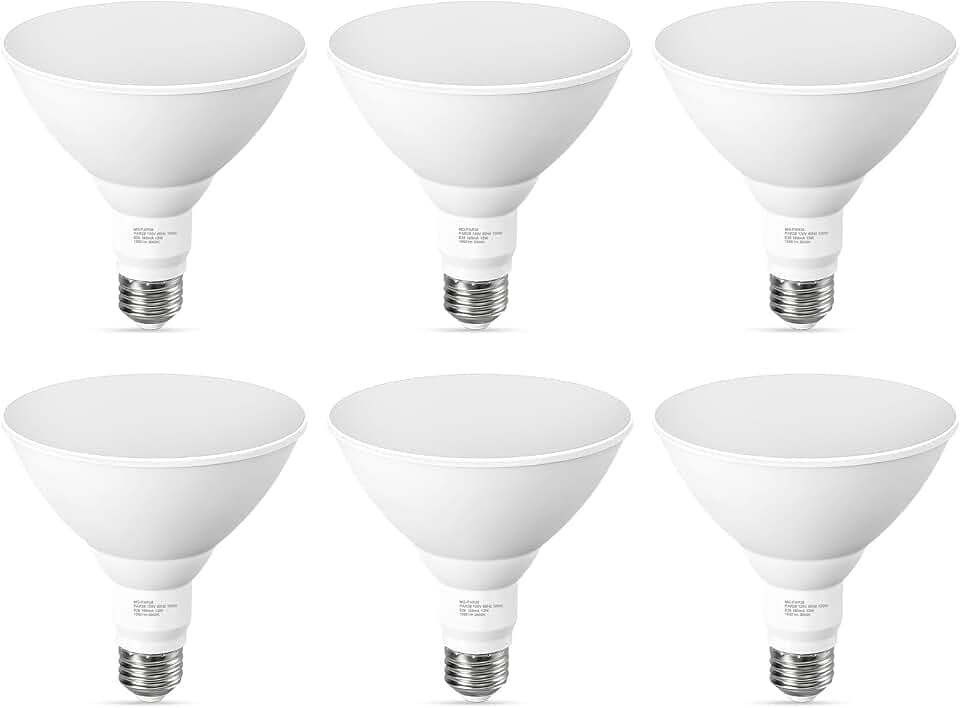 GvvooHome Flood Light Bulbs Outdoor, 100W Equivalent PAR38 LED Flood Lights