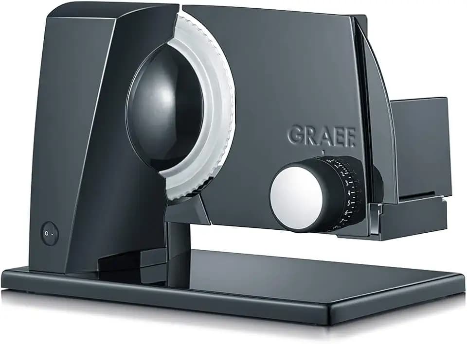 GRAEF SKS110 Elektrischer Allesschneider, Made in Germany, Schwarz