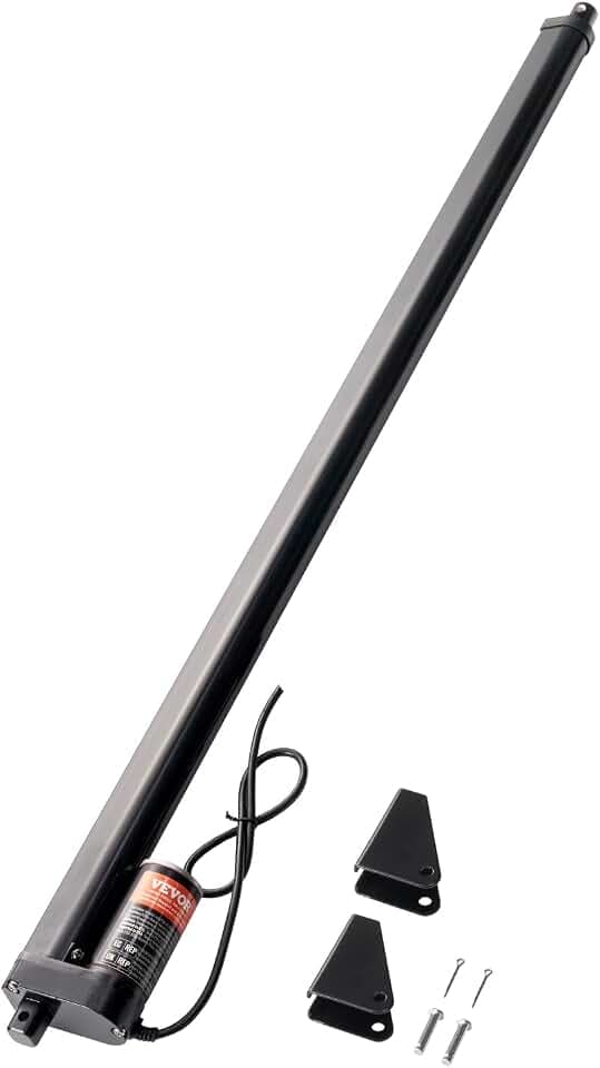 VEVOR 1000N Linear Actuator DC 12V Linearantrieb IP54 Elektrischer Linearmotor 500mm Hublänge Geräuschpegel ≤ 50dB Elektrische Türöffner 14mm/s Fahrgeschwindigkeit Lineartechnik Verstellantrieb