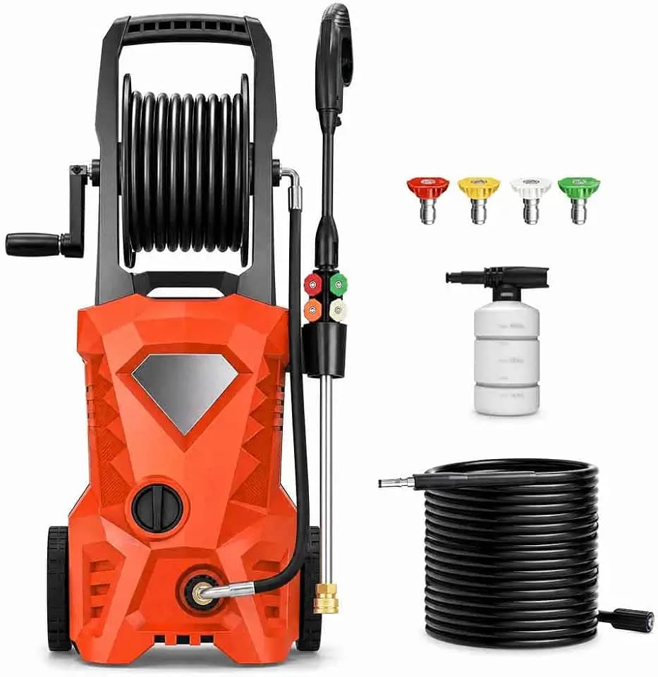 5000PSI Electric Pressure Washer 2025 2.8GPM High Power Washer with 4 Pressure Nozzle and Soap Bottle for Home, Car Washing, Fence Cleaning, Patio