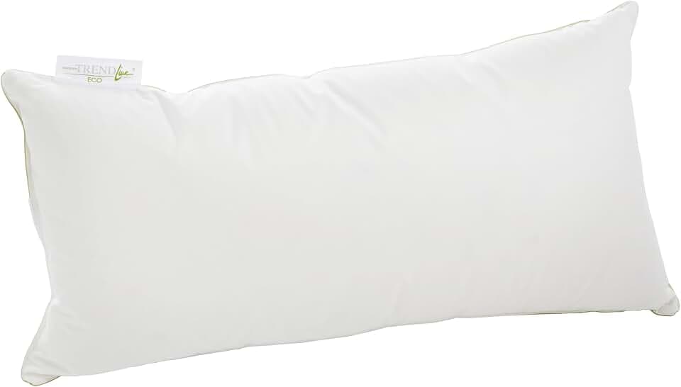 Badenia Trendline Eco 3-Kammer Kopfkissen mit Federn & Daunen 40 x 80 cm, weiß, Öko-Tex Zertifiziert, produziert nach deutschem Qualitätsstandard