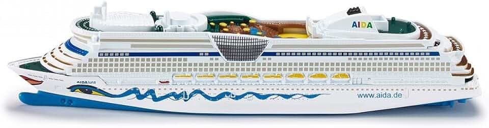 Siku 1720 Kreuzfahrtschiff AIDAluna, 1:1400, Blau/Weiß