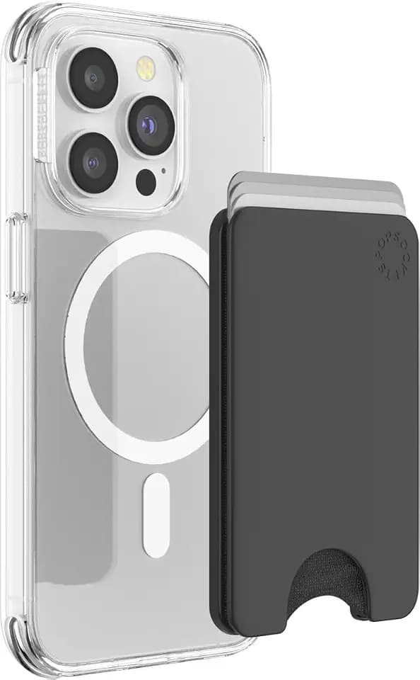 PopSockets Phone Wallet for MagSafe w/o Grip- Black