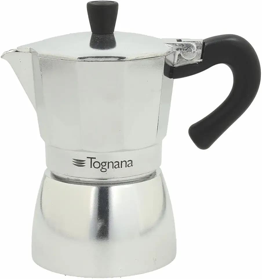 Tognana Grancucina, Kaffeemaschine 2 Tassen, Aluminium, grau
