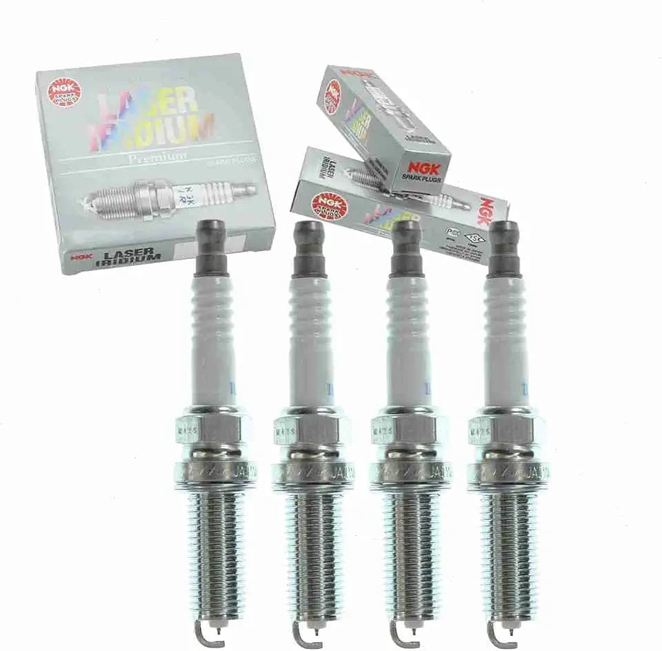 4 pc NGK Laser Iridium Spark Plugs compatible with Kia Rio 1.6L L4 2012-19