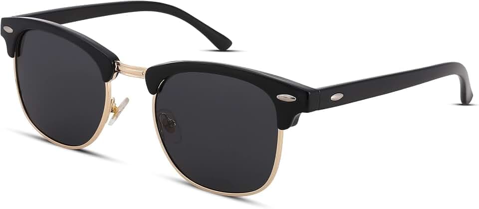 Pro Acme Classic Semi-Rimless Polarized Sunglasses for Women Men