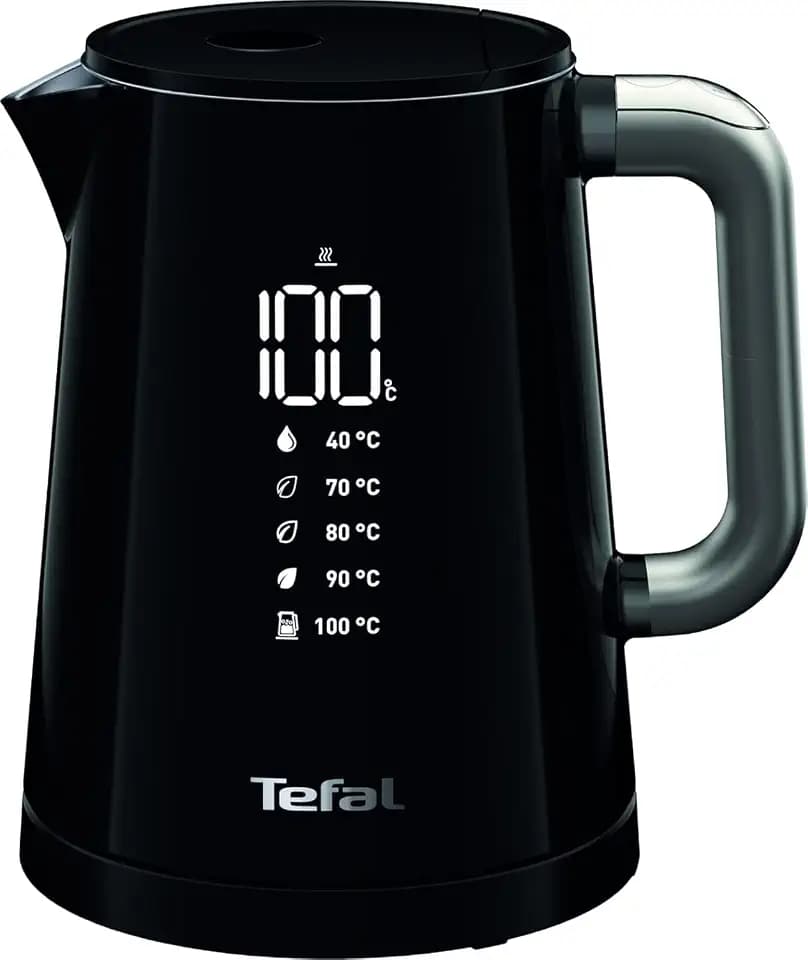 Tefal Smart’n Light Wasserkocher mit Temperaturwahl & Warmhaltefunktion – digitaler Wasserkocher mit LED-Display, schnelles Aufheizen, kabellos, energieeffizient & leicht zu reinigen