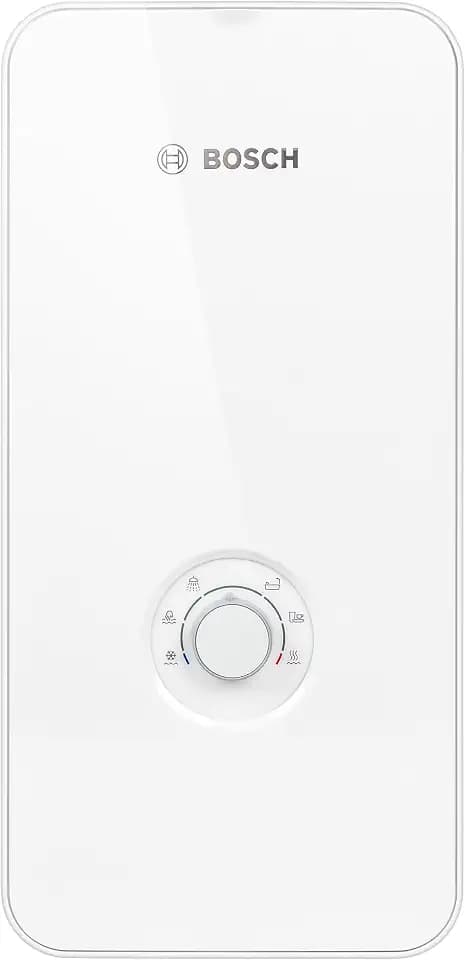 Bosch elektronisch geregelter Durchlauferhitzer Tronic Comfort Plus 15/18/21 kW - Umschaltbar, druckfest, stufenlose Temperaturwahl, moderne Glas-Optik, weiß [Energieklasse A]