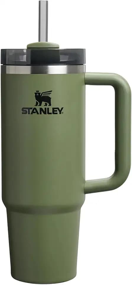 Stanley Quencher Thermobecher mit Strohhalm aus getrocknetem Kiefernholz, 0,89 l