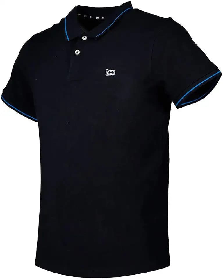 Lee - Poloshirt Herren - Regular Fit - Pique Polo - Schwarz