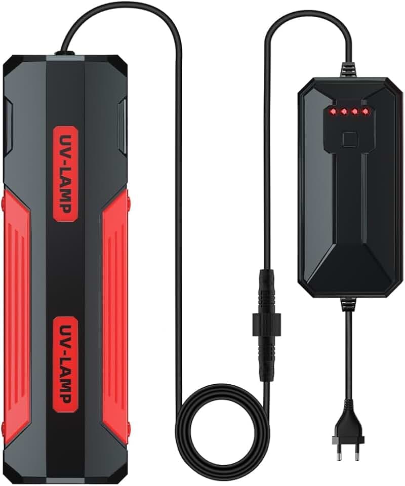 DONGKER Aquarien UV Licht, 9W/15W/22W Aquarium Reinigungslicht, Aquarium Algenentfernungslampe mit externem 3/6/12/24-Stunden Timer für Zierfischtanks, große Aquarien