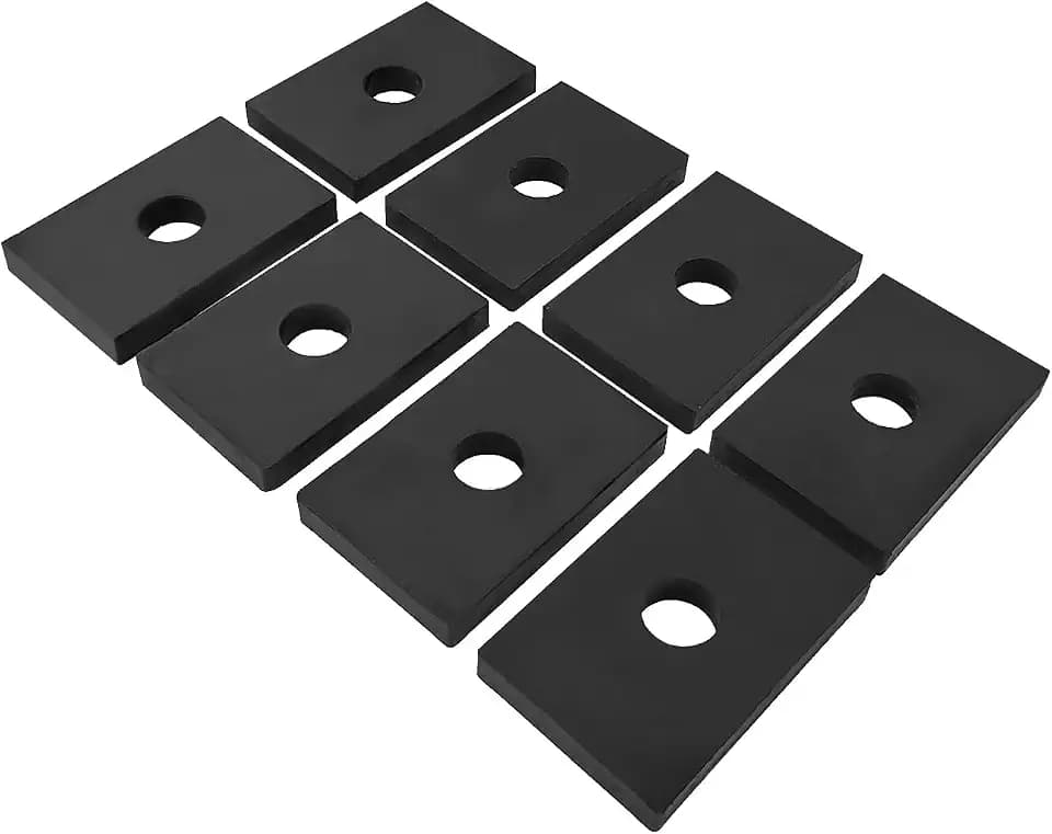 Bed Mount Pad Kit, 8pcs Rubber Bed Mount Shock Absorber Compatible with Chevy/with GMC C10 C20 Truck/with GM Truck 1947-1987