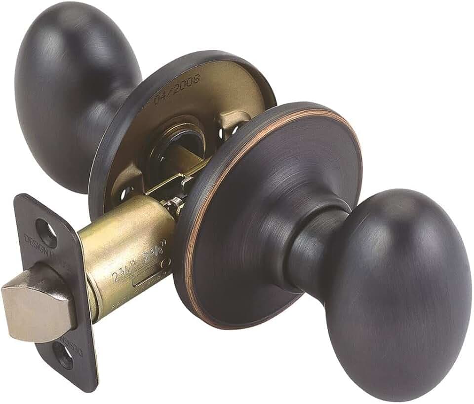 Design House Egg Passage Door Knob, Oil Rubbed Bronze
