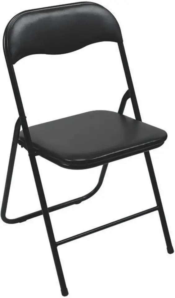 TOOLLAND - FP168B Tolland Klappstuhl, Metall , Schwarz, 38 cm x 43 cm x 78 cm Abmessungen 176664