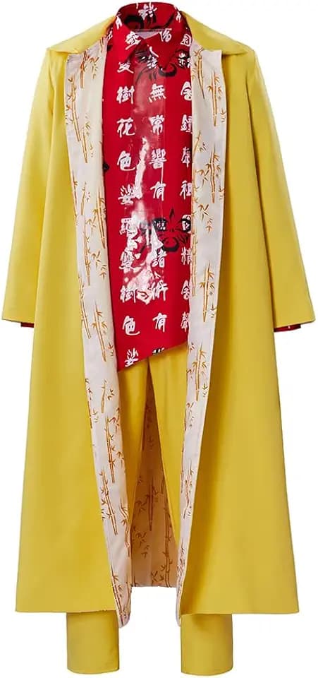 MyheroCos Men's Costume Yellow Coat Full Set Halloween Outfit