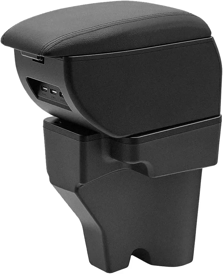 Armrest Box for Hyundai Venue 2021-2026 Center Console, Black Thread