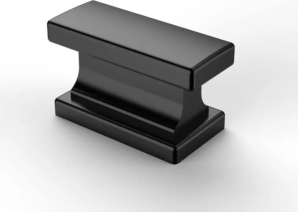 Asidrama 10 Pack Matte Black Kitchen Cabinet Knobs Drawer Cabinet Hardware Zinc Knobs for Dresser Drawers